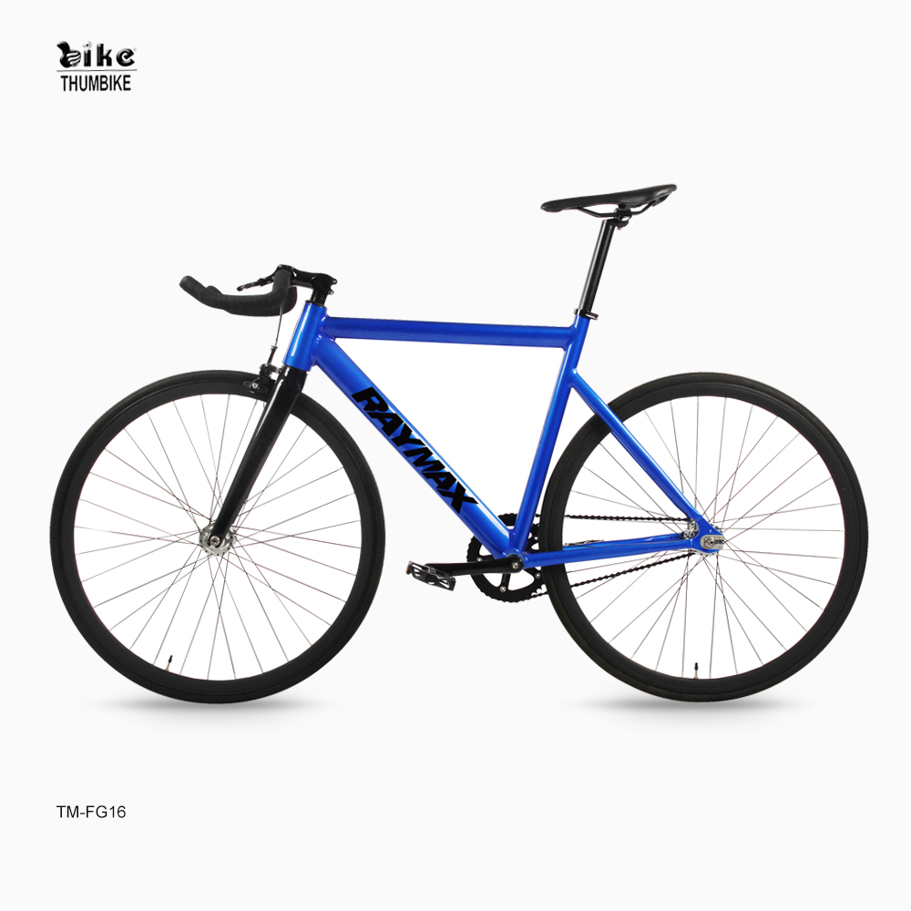 700C الألومنيوم المسار الإطار من ألياف الكربون شوكة Fixie الدراجة