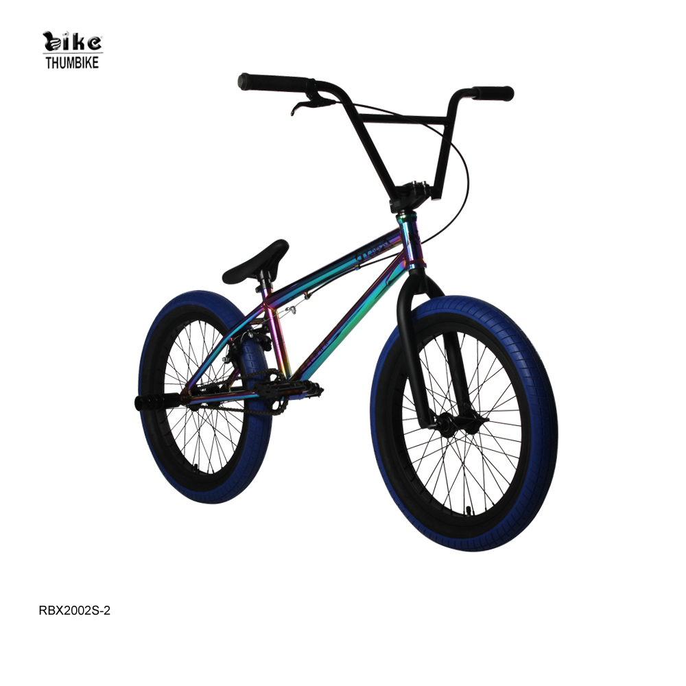 دراجة BMX من الفولاذ ذات البقع الزيتية ذات التصميم الحر مع أوتاد