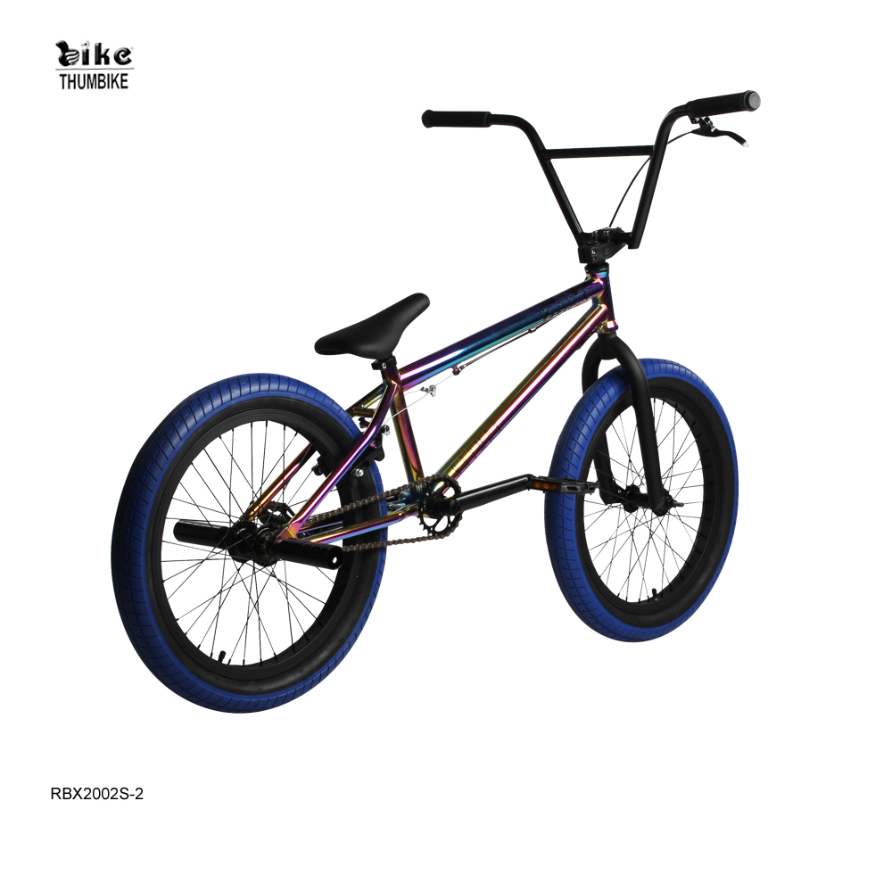 دراجة BMX من الفولاذ ذات البقع الزيتية ذات التصميم الحر مع أوتاد